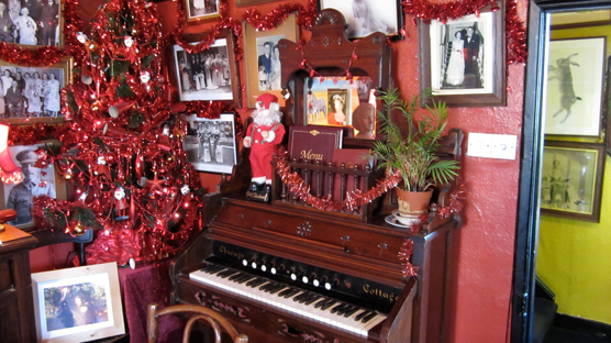 An all year round Christmas knees up inside the tearooms.