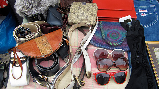 Sunglasses, denim, belts, bags, shoes...