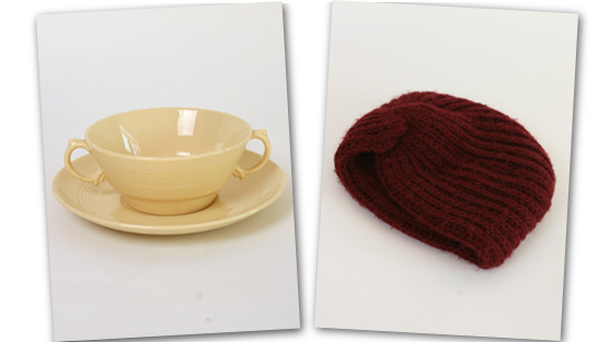 Jasmine soup bowl and knitted turban. Jasmine soup bowl and knitted turban.