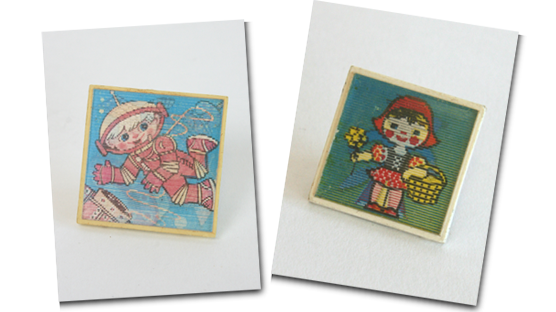Lenticular brooches sourced from a Russian door to door salesman. Really. Lenticular brooches sourced from a Russian door to door salesman. Really.