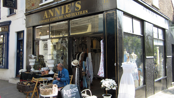 Annie's Vintage Clothes and Textiles, Camden Passage, Islington, London