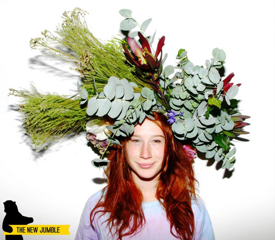 Super sized hand made flower head piece